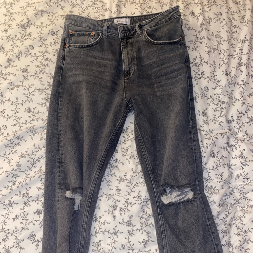 Zara black grey jeans